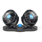 Ventilador 2 en 1 para Carro Giratorio 360 - Aire Fresco en Todas Direcciones